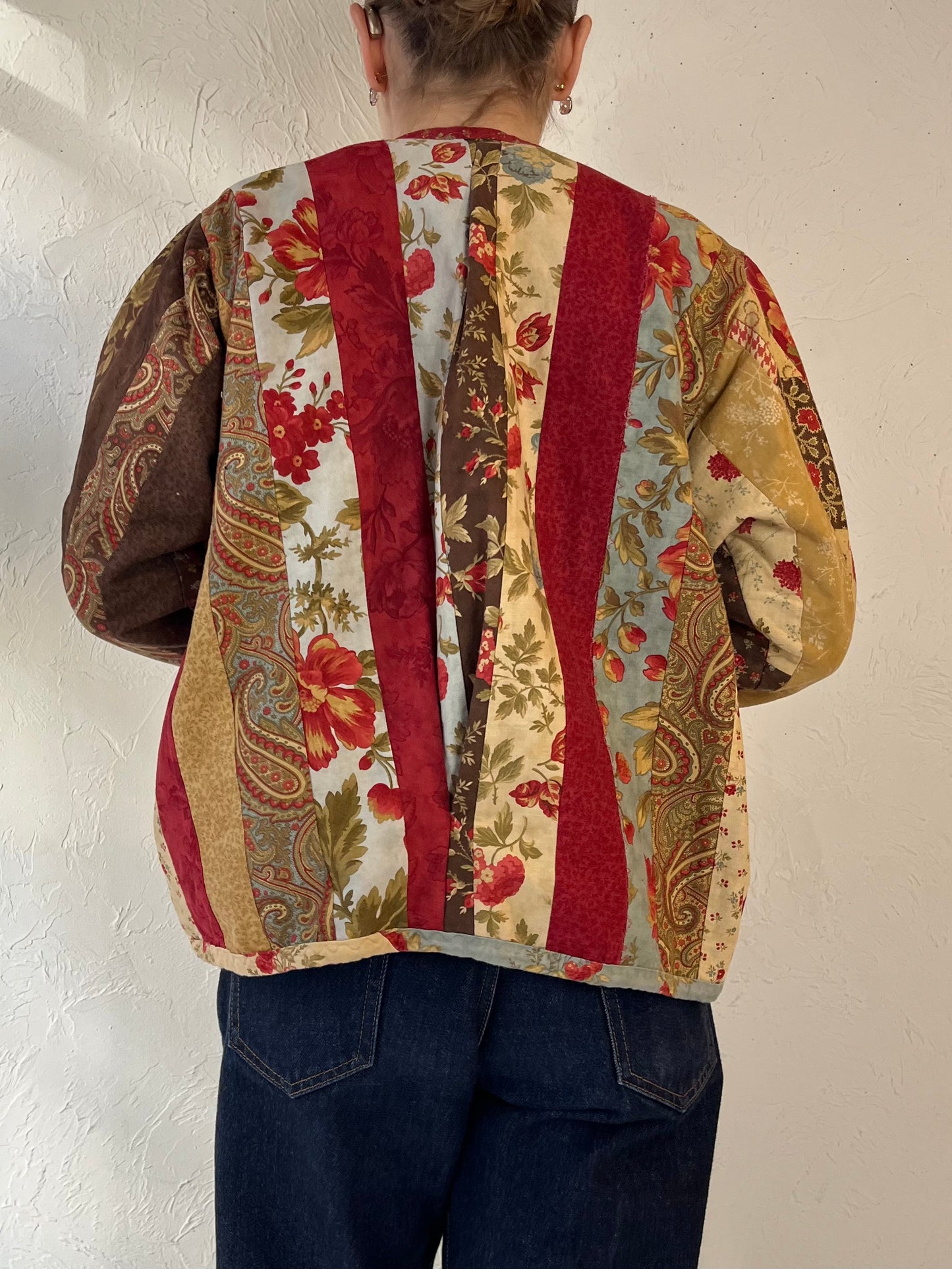 Vintage Handmade Quilt Jacket / Medium