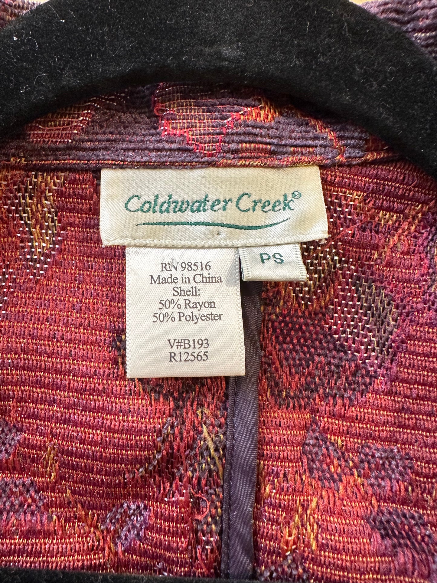 Y2k 'Coldwater Creek Floral Tapestry Jacket / Small