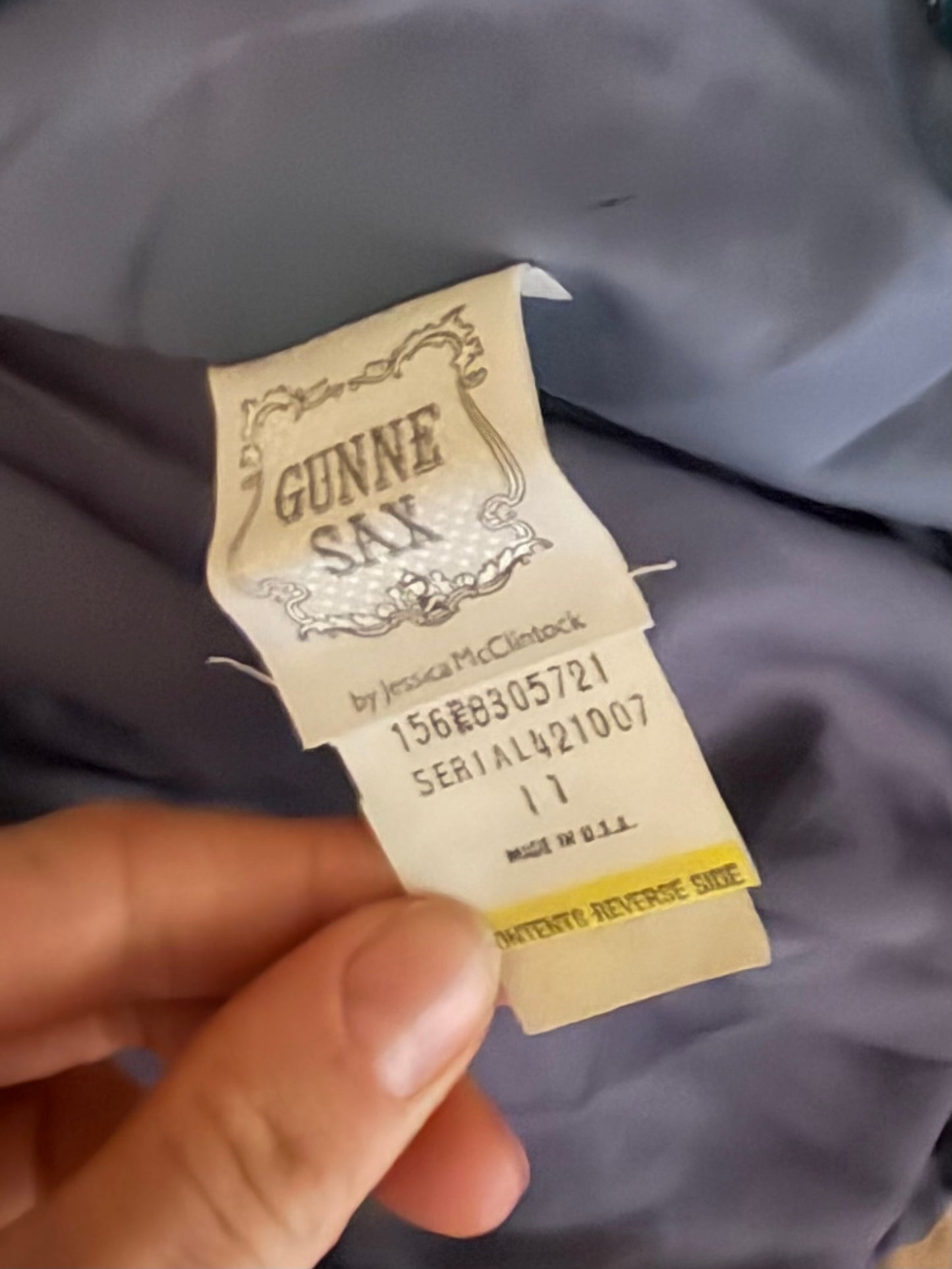 80s 'Gunne Sax' Teal Polka Dot Formal Gown / Small