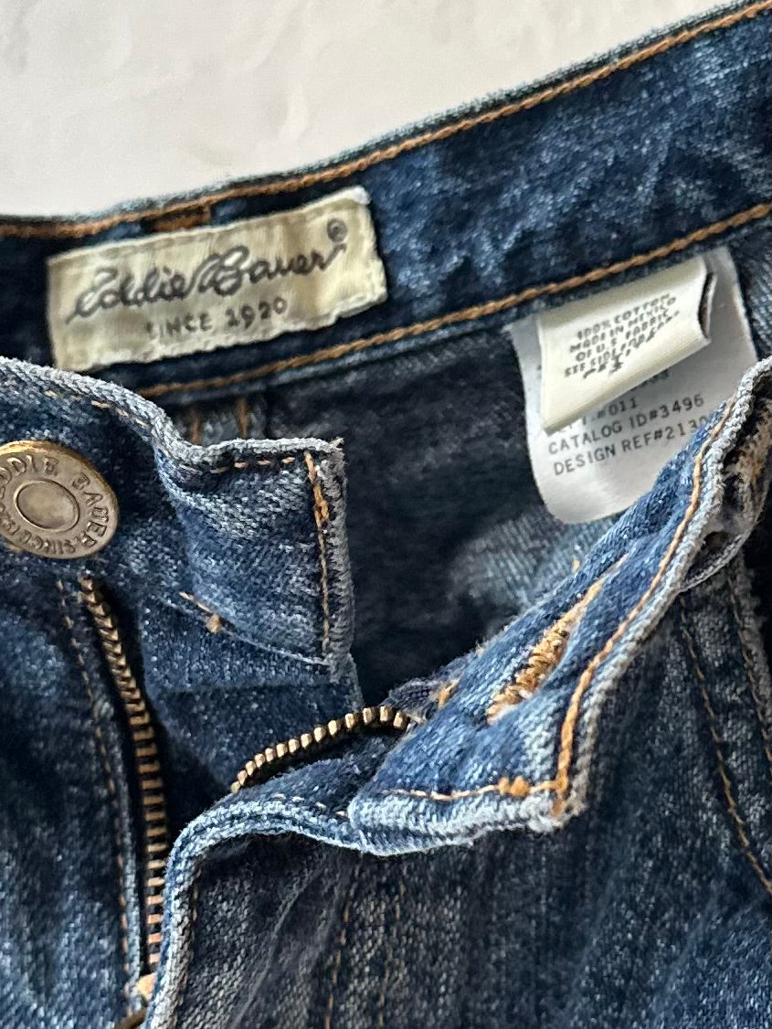 90s ‘Eddie Bauer’ Denim Mini Skirt / Small