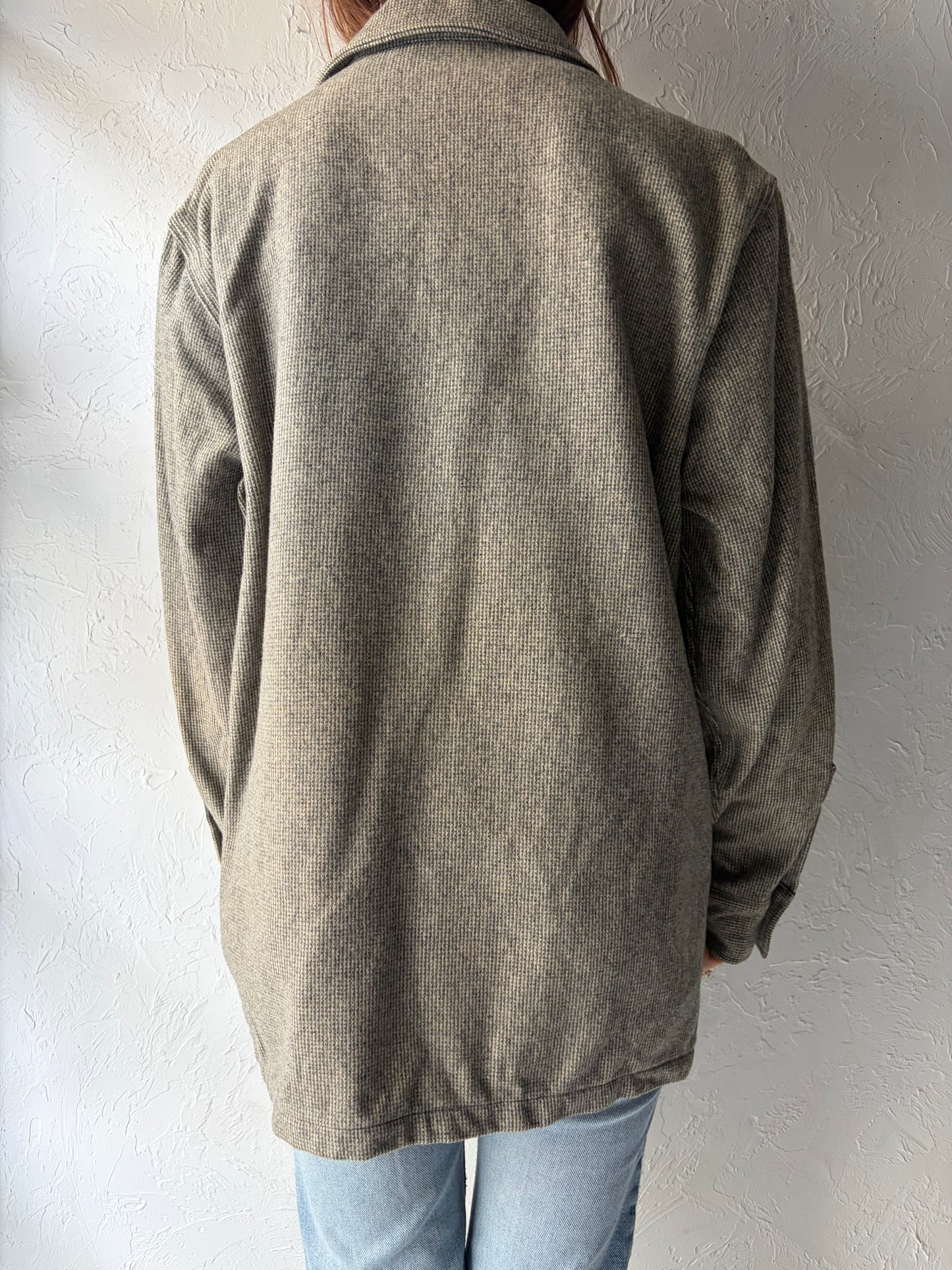 60s 'Field & Stream' Wool Chore Hunting Jacket / Large