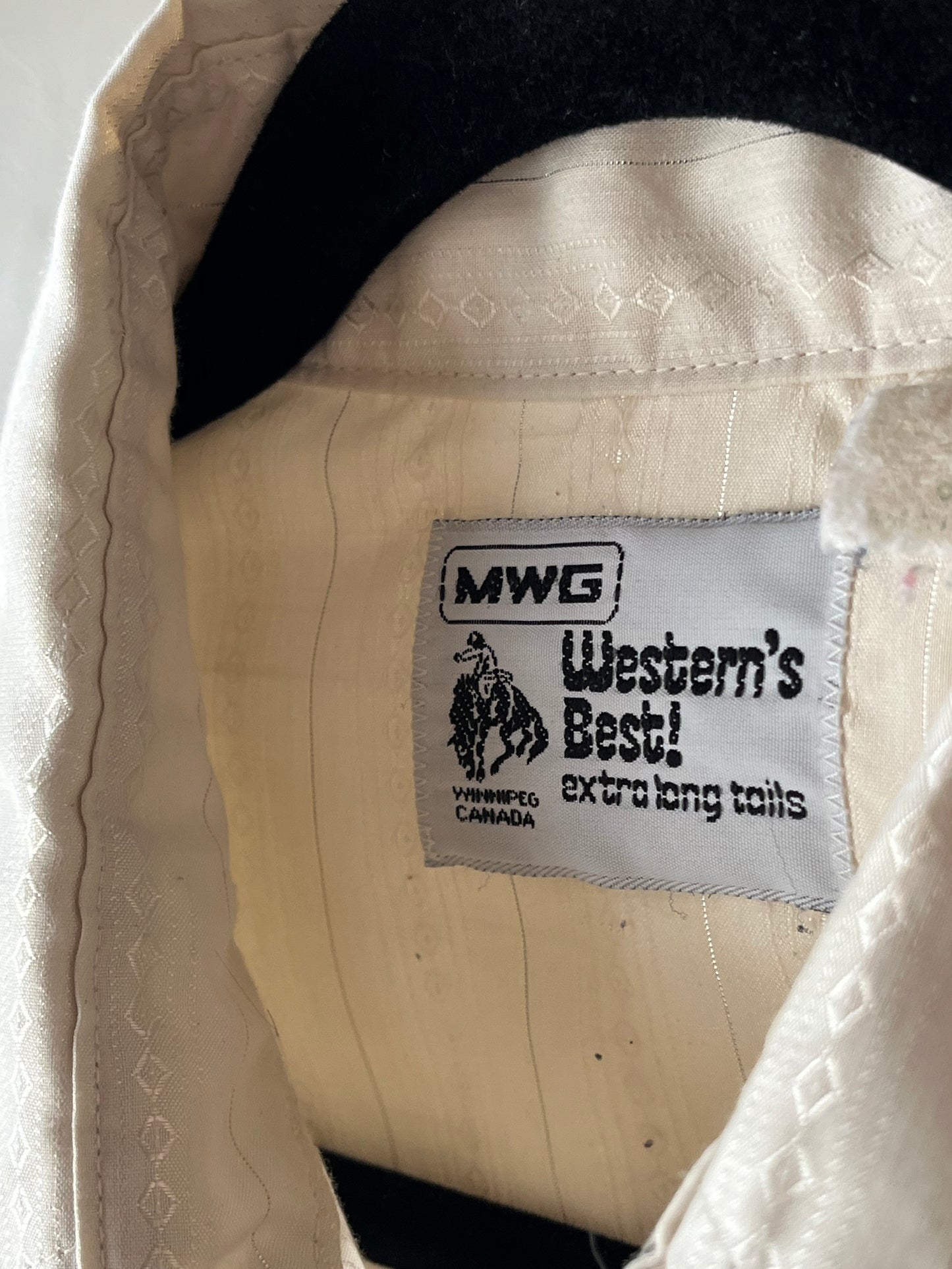 Vintage 'MWG' Western Button Up Shirt / Medium