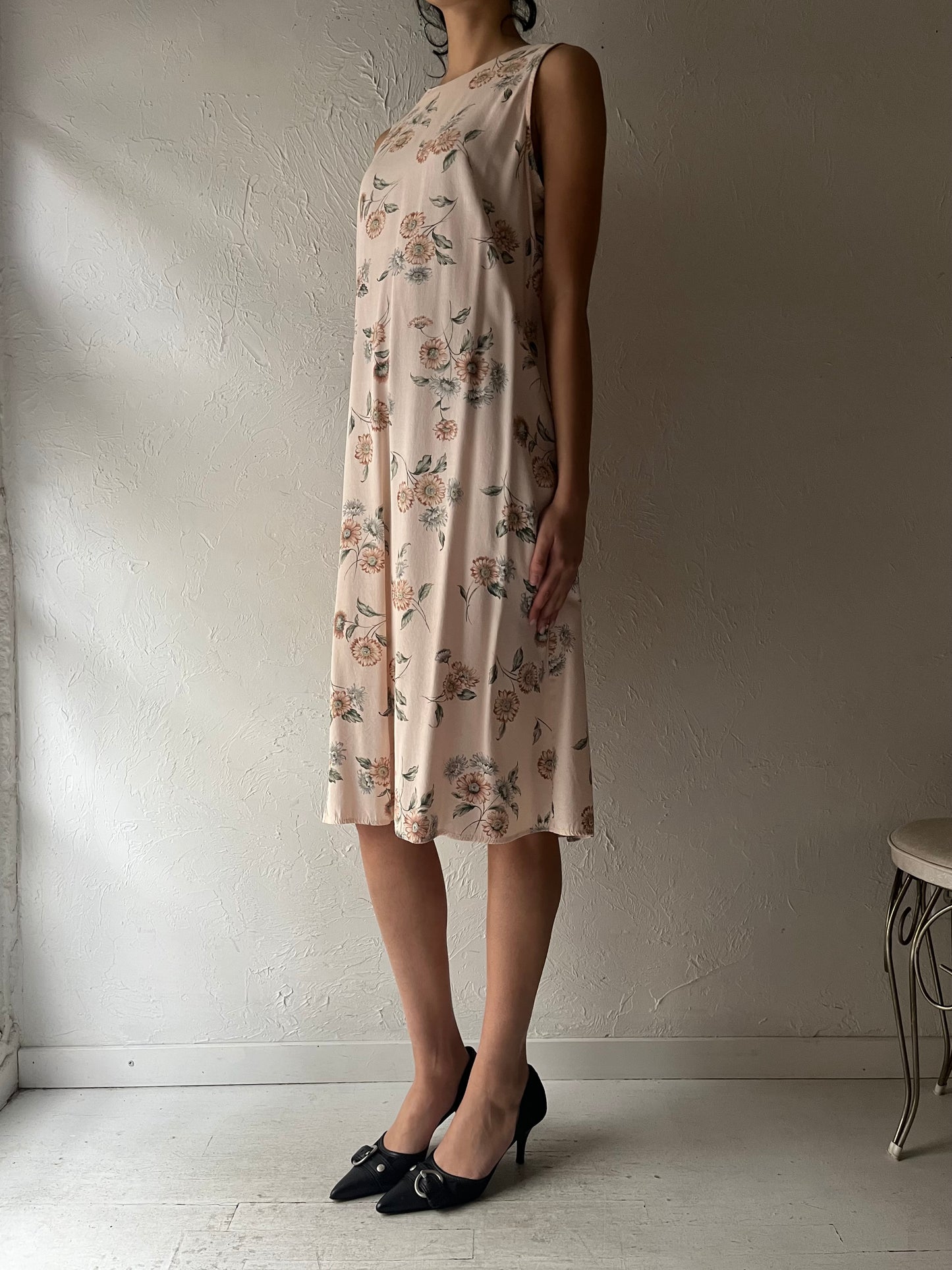 90s 'Willow Ridge'  Floral Dress / Medium