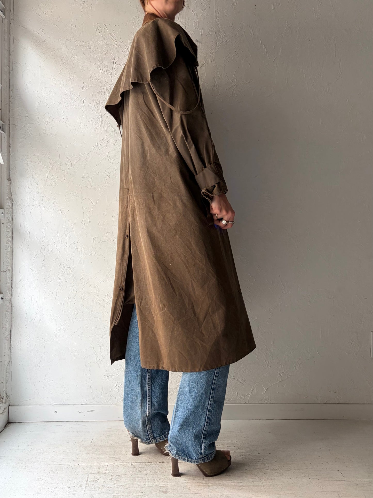 Vintage 'Australian Outback' Waxed Cotton Hunting Coat / XS