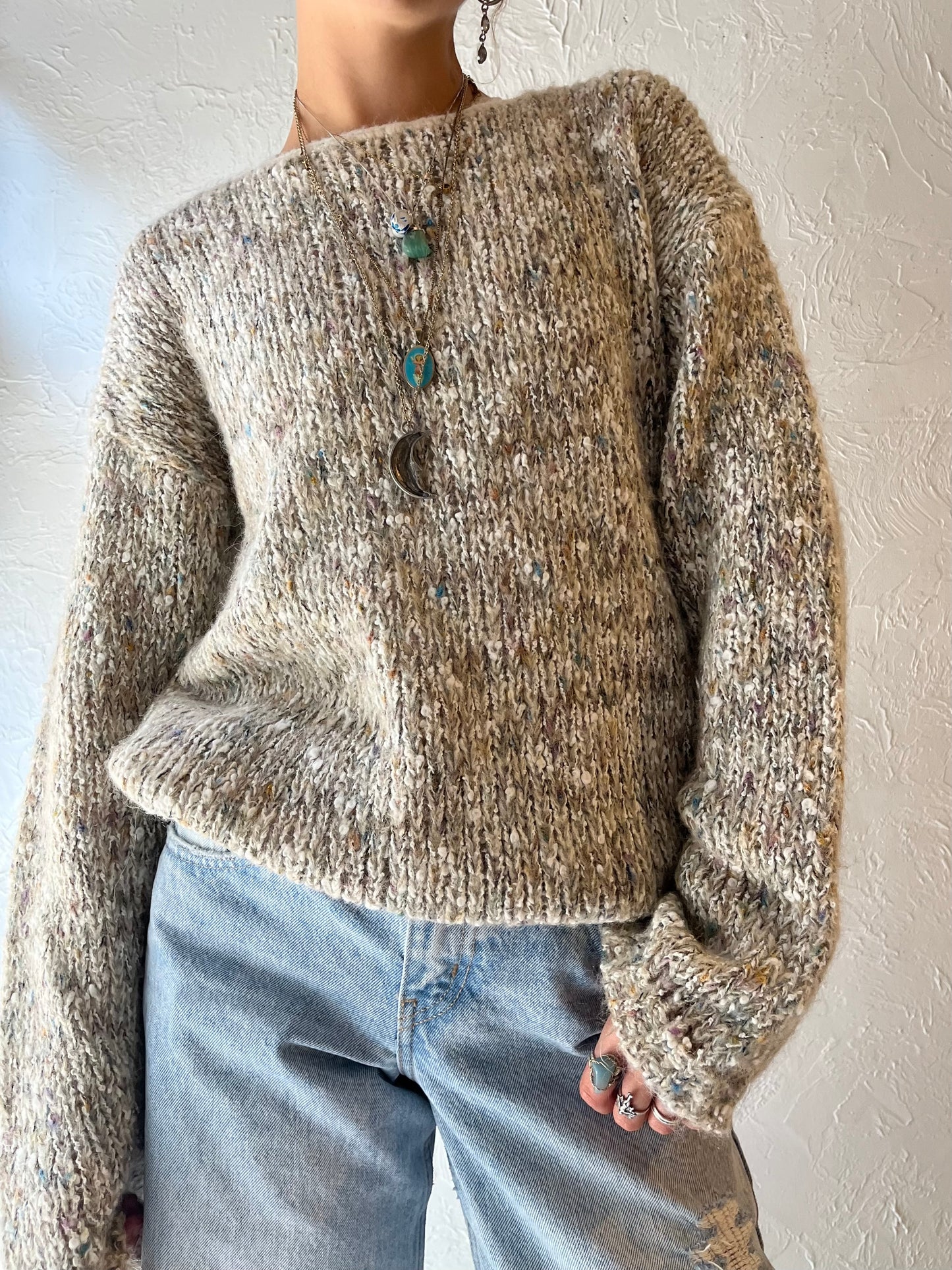 90s 'Eaton' Knit Sweater / Large