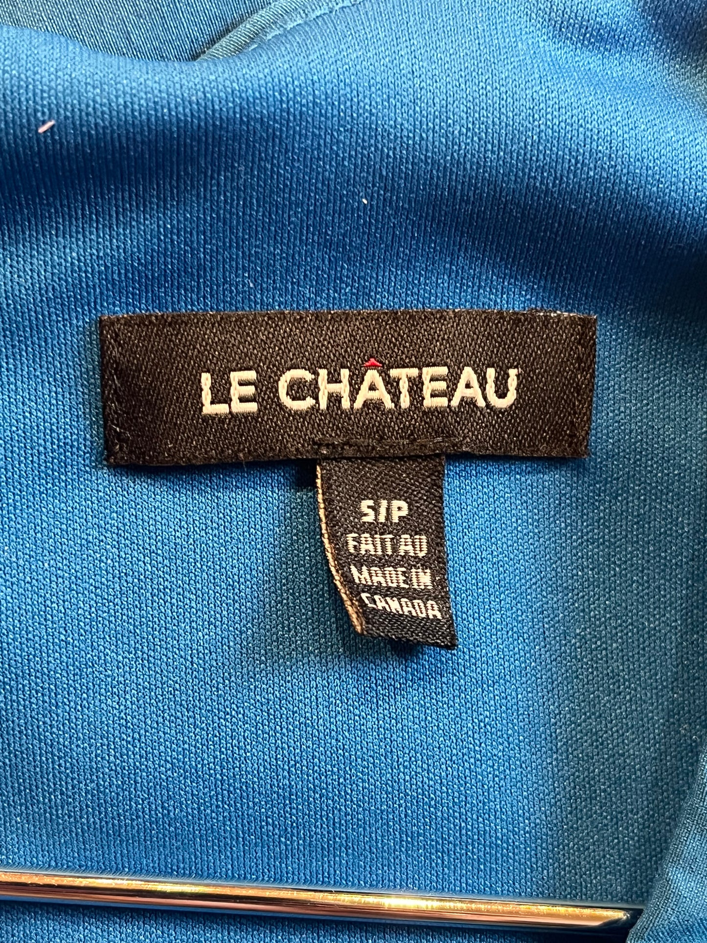 Y2k 'Le Chateau' Turquoise Mini Dress / Small