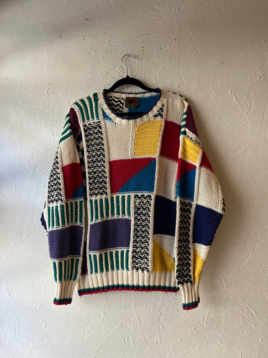 90s 'Boston Trader’s' Cotton Sweater / Large