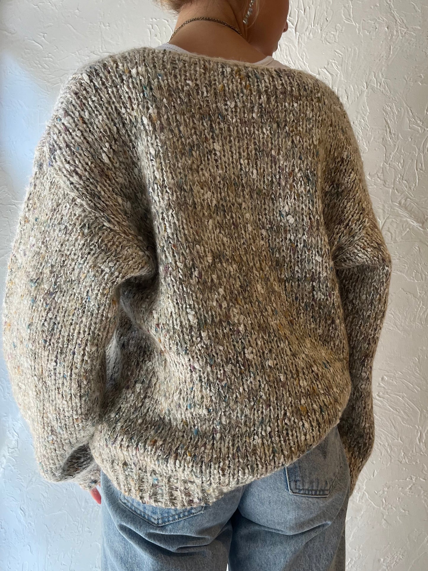 90s 'Eaton' Knit Sweater / Large