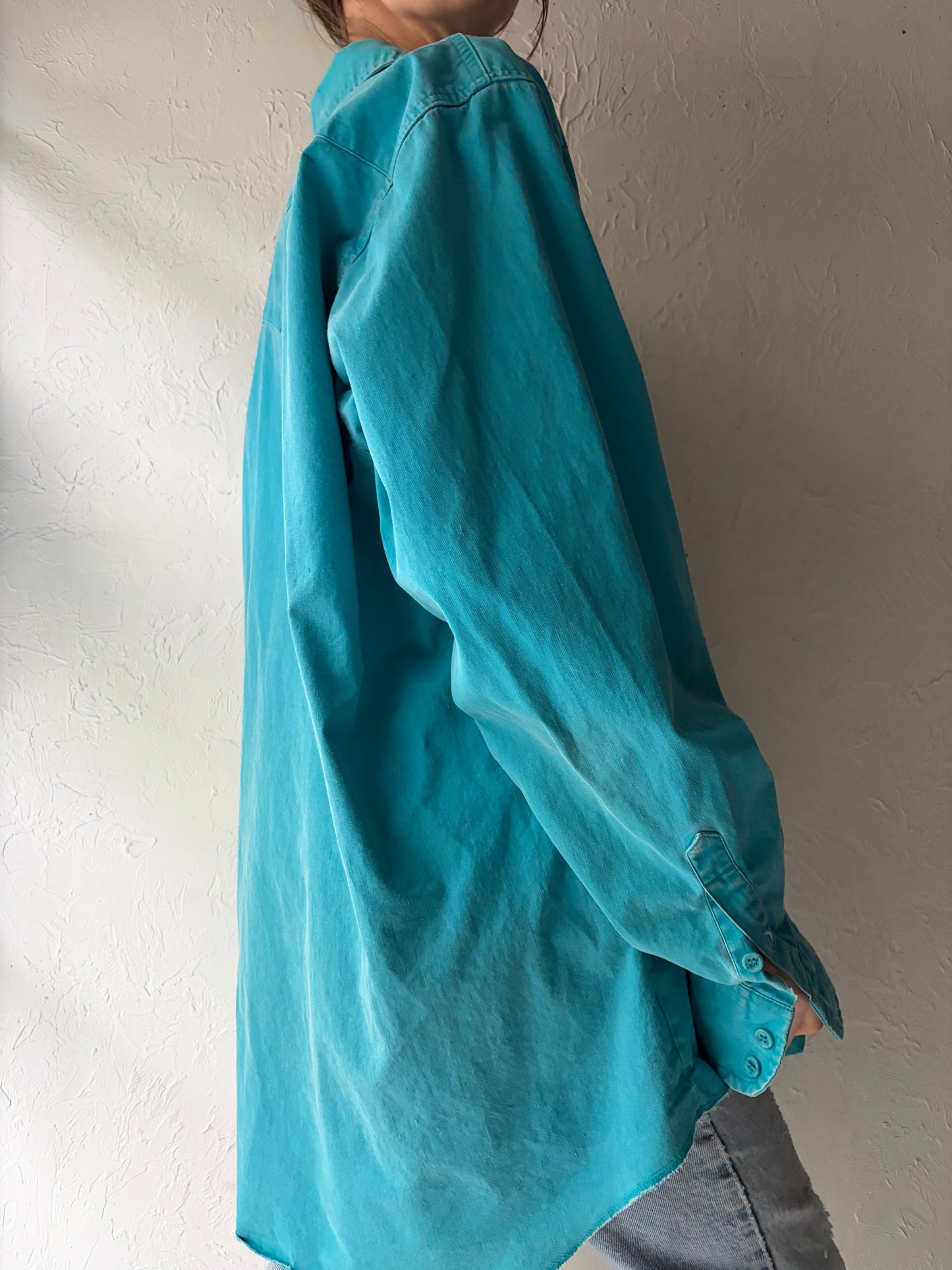 Vintage 'Wrangler' Thick Cotton Button Up Shirt / XL