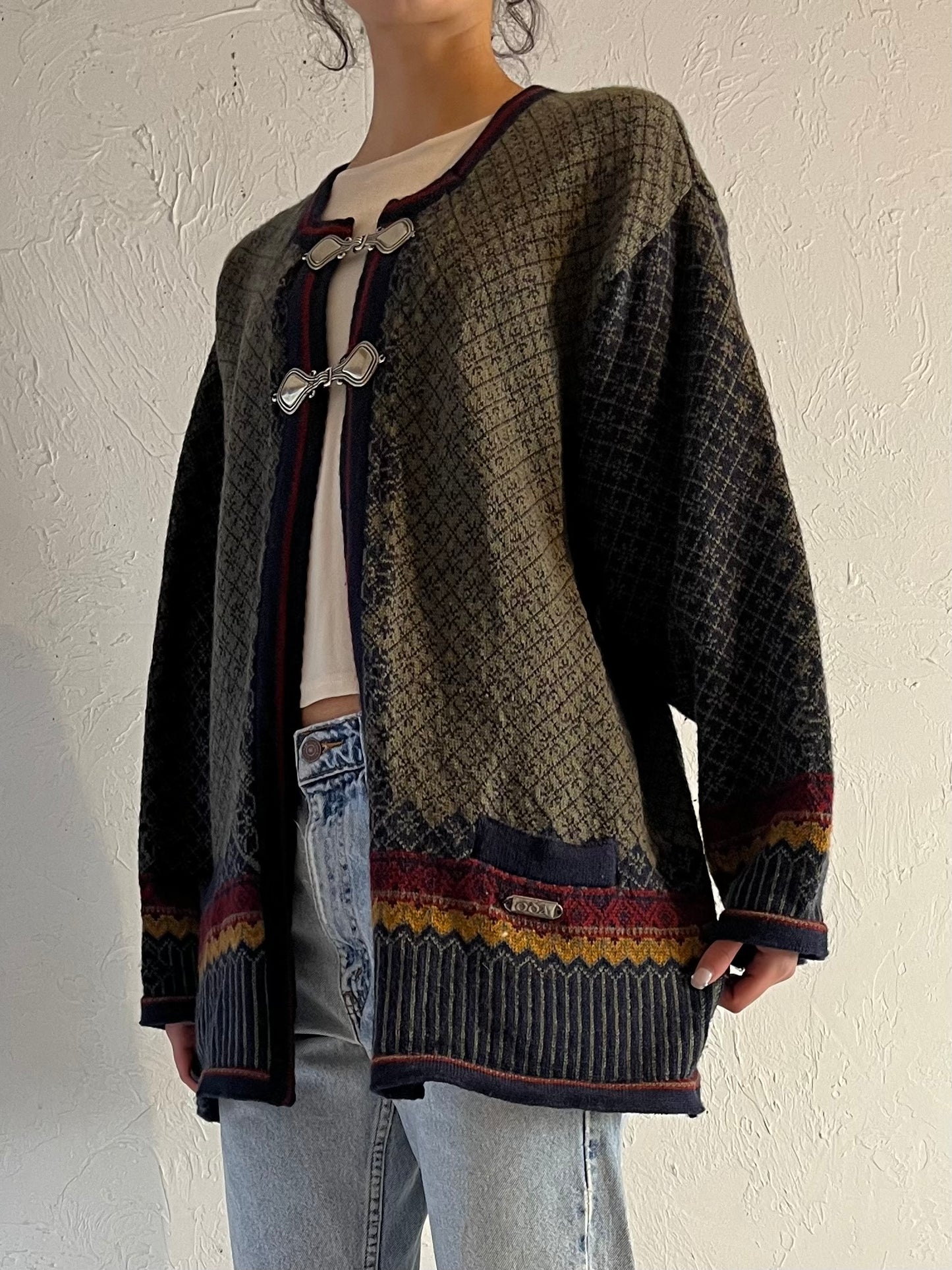 Vintage ‘Oda’ Wool Nordic Sweater / Large