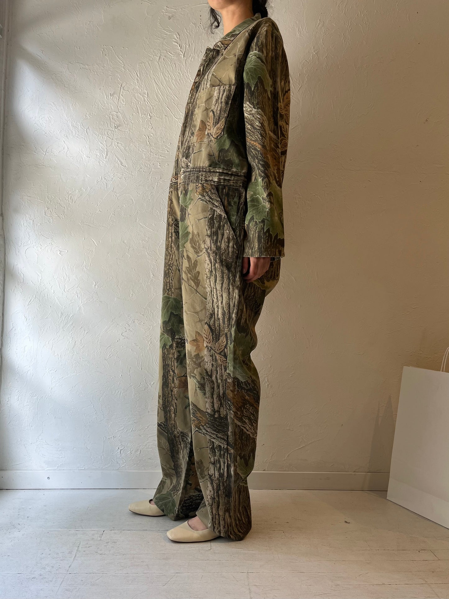 Y2K ‘Liberty’ Real Tree Camouflage Boiler Suit / Large