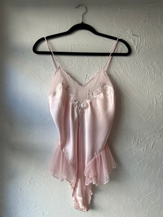 80s ‘Victoria Secret’ Lingerie Romper / Small
