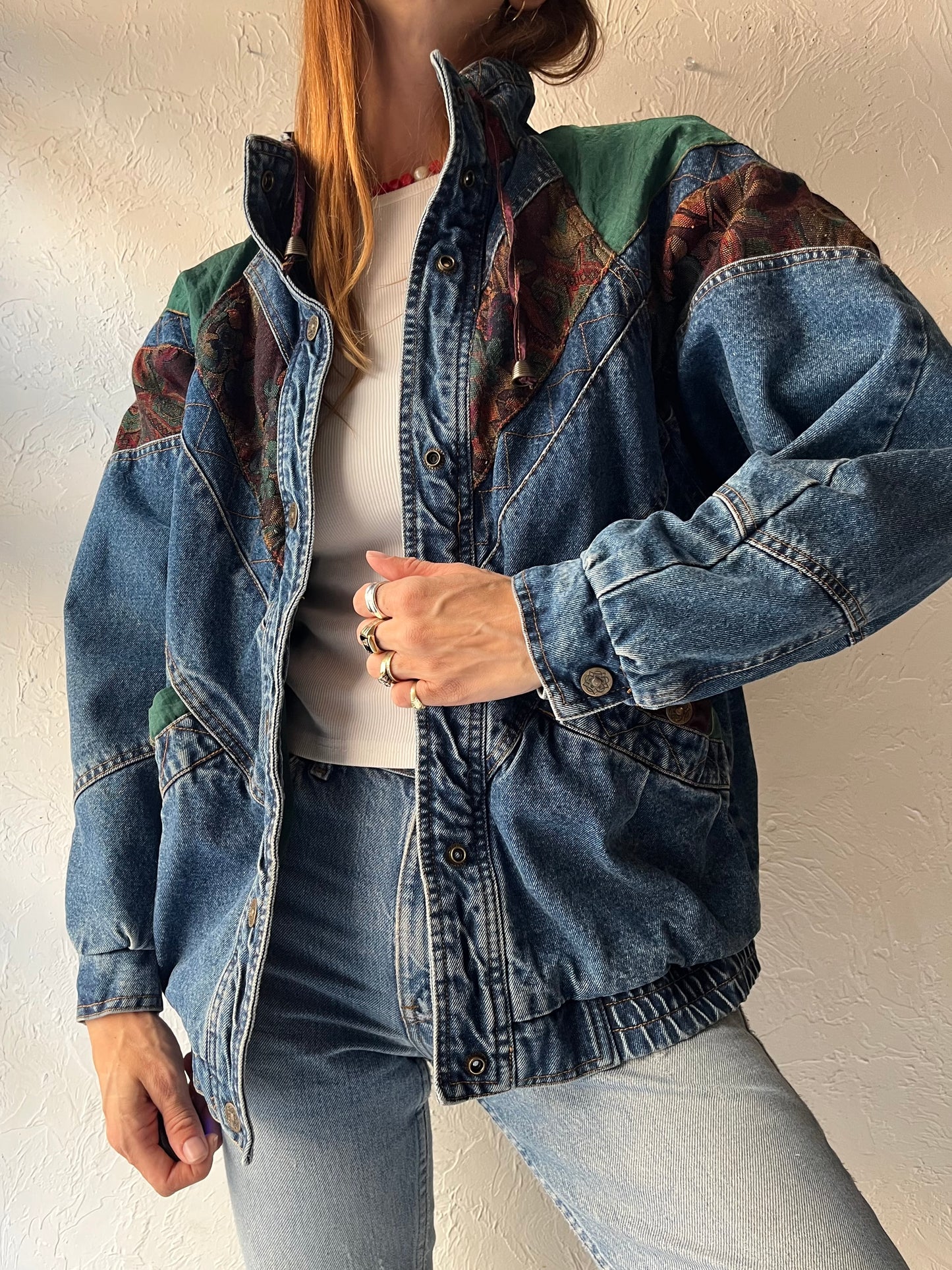 90s 'Current Seen' Retro Denim Jacket / Small