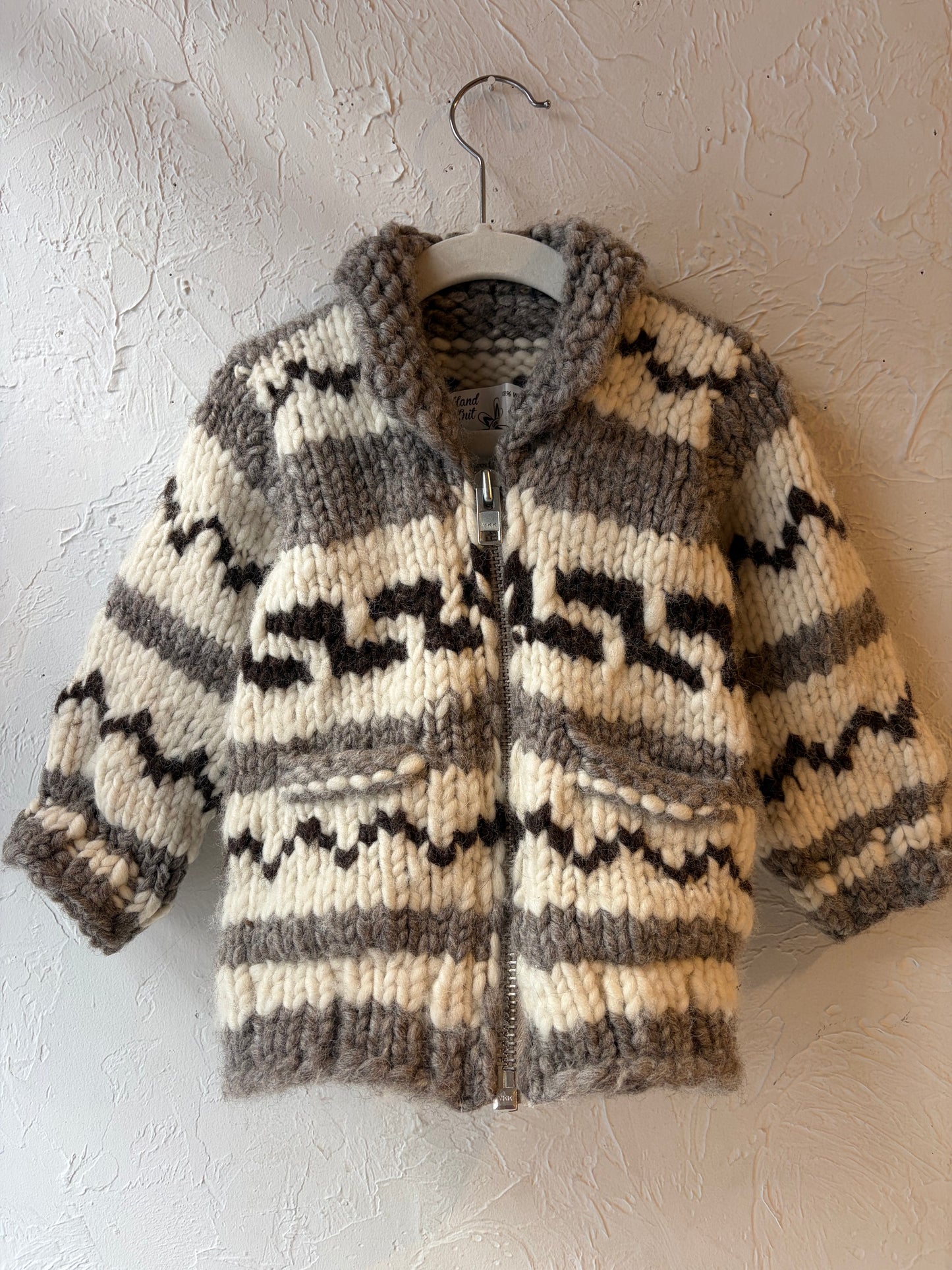 Kids Handknit Wool Laine Sweater / 12month