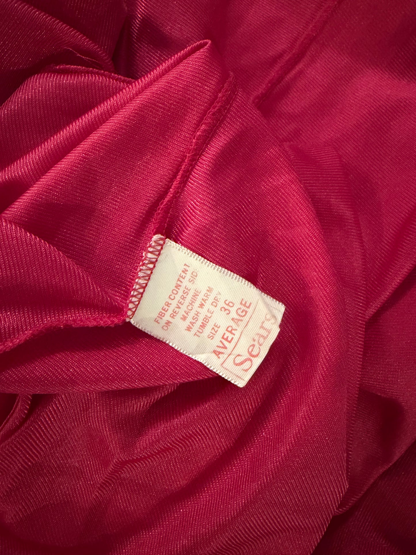 70s 'Sears' Vintage Pink Nylon Romantic Lingerie Slip Dress / Small