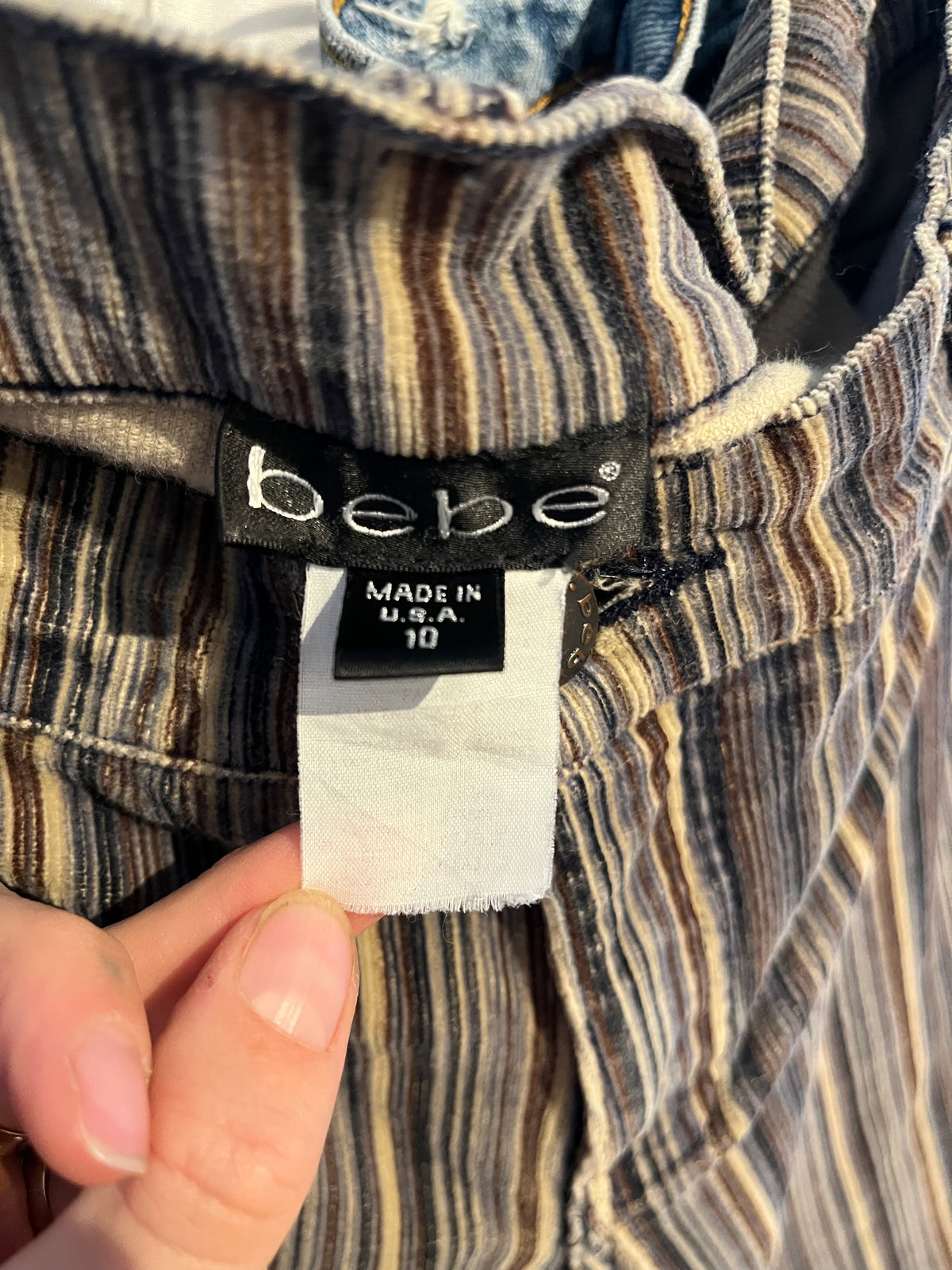 Y2k 'Bebe' Low Rise Flare Corduroy Pants / Medium
