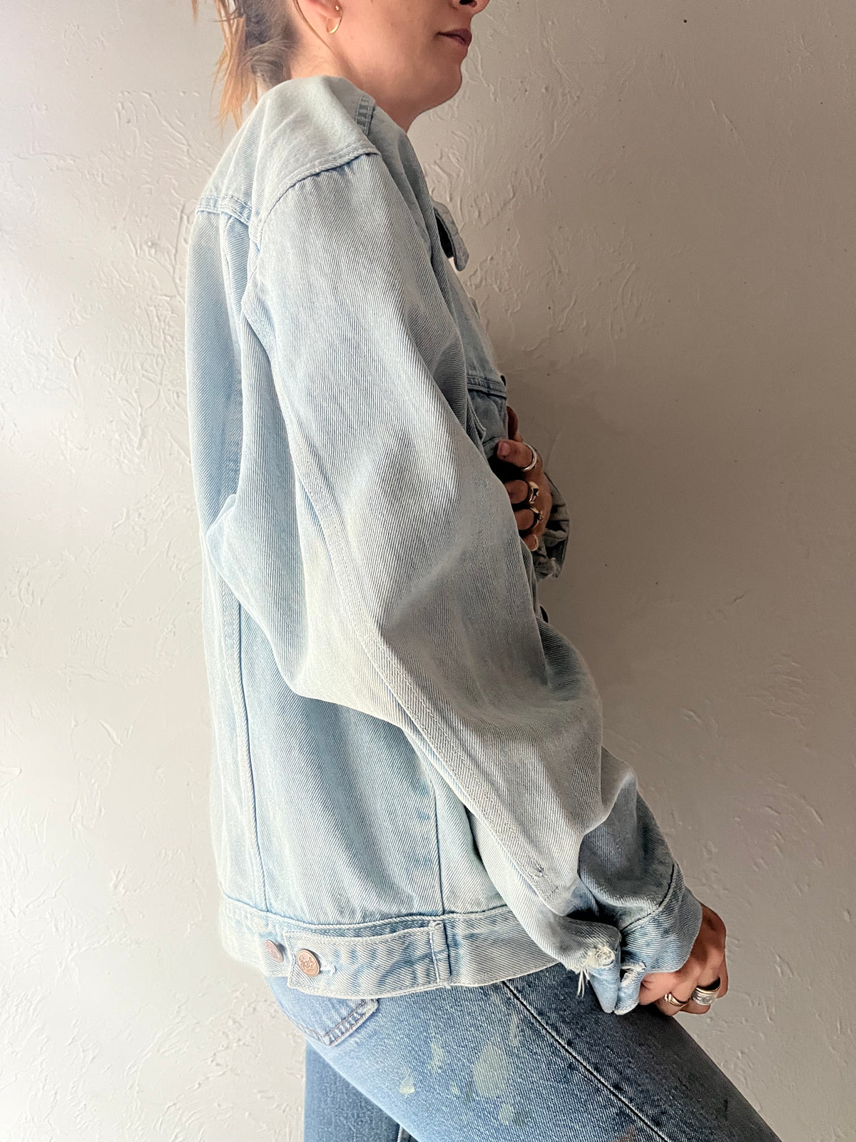 Vintage 'Disney' Embroidered Denim Jacket / Medium