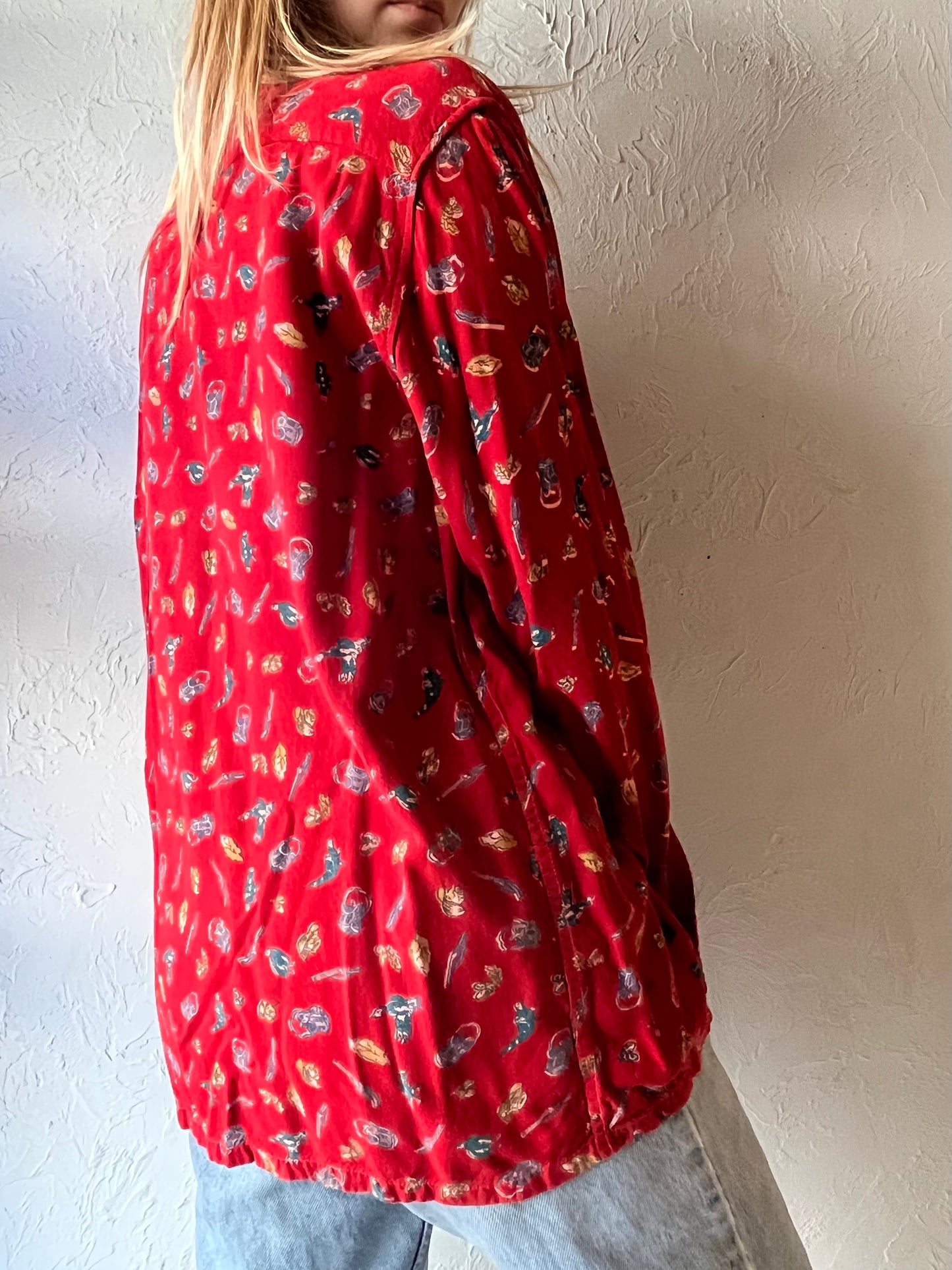 90s ‘Box Mondial’ Soft Cotton Button Up Shirt / Medium
