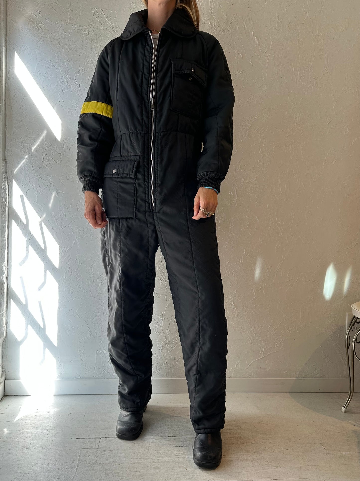 80s 'JC Penny' Quitled Snow Suit / Medium