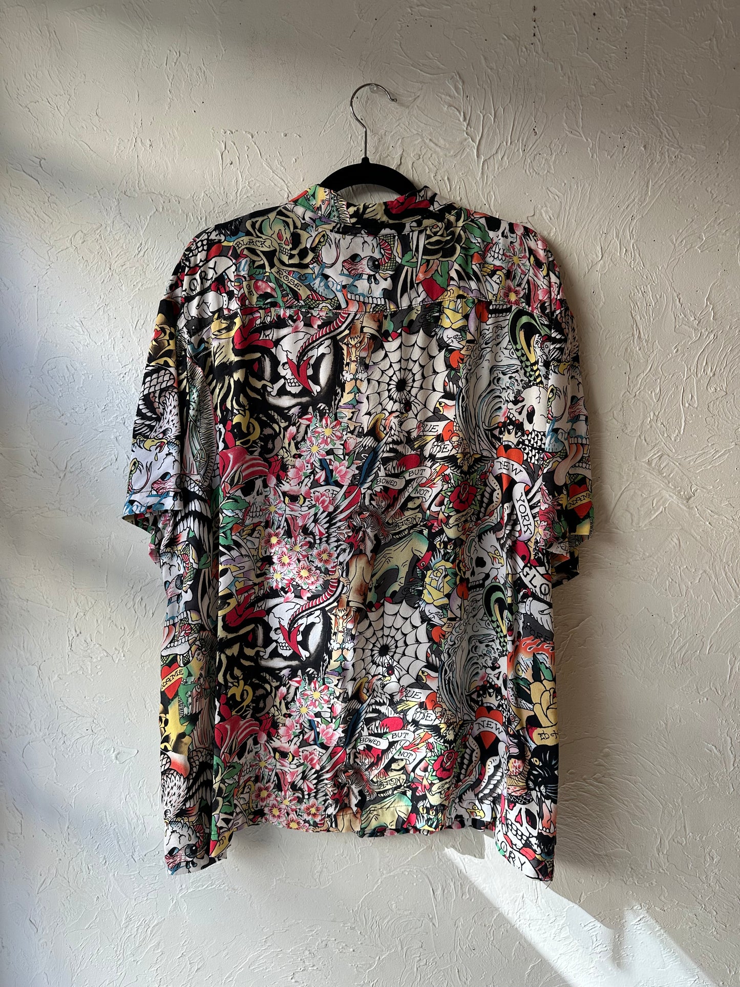 Y2K ‘Ed Hardy’ Button Up Shirt / XXL