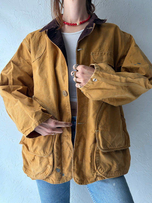 Vintage 'Black Sheep' Cotton Work Wear Hunting Jacket / Large