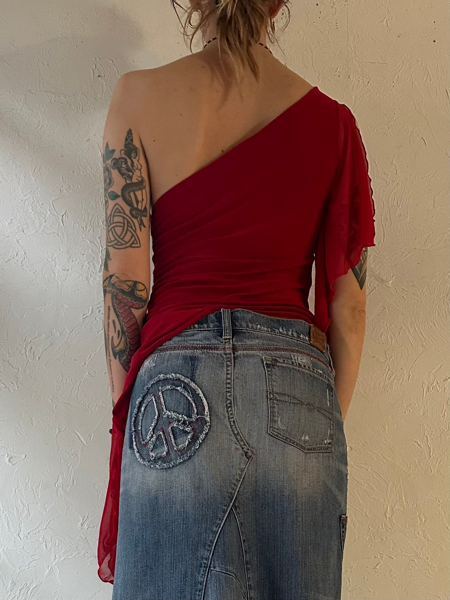 Y2K ‘Mariposa’ One Shoulder Top / Small