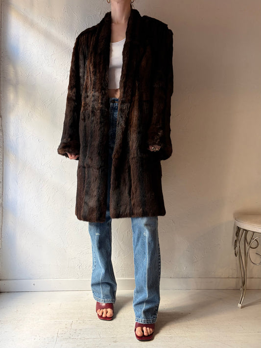 60s 'Duplers' Authentic Fur Coat / Medium
