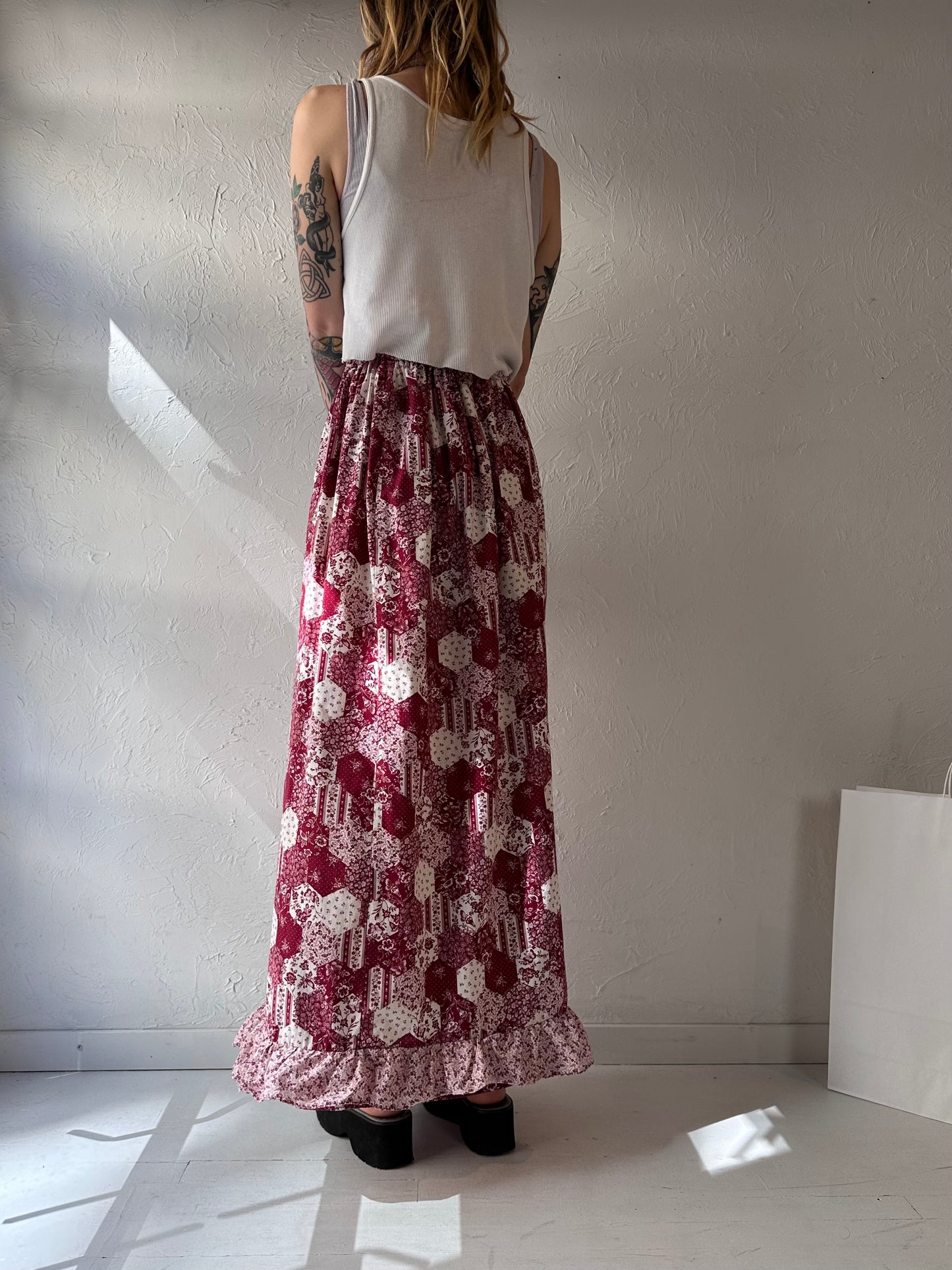 Vintage Handmade Maxi Skirt / XS