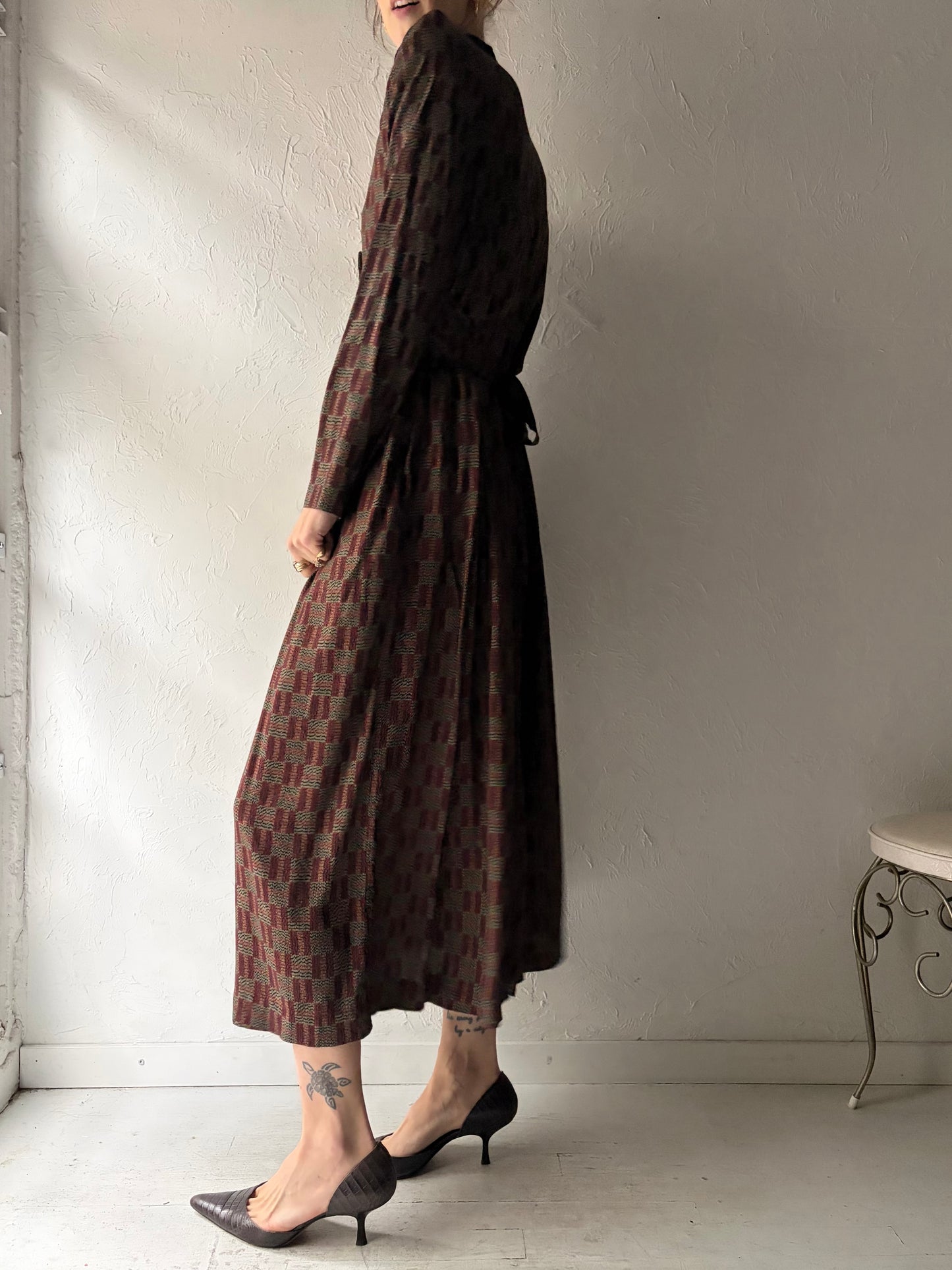 90s 'Karin Stevens' Dress / Medium - Large