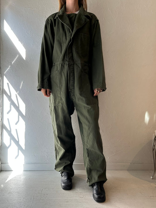 Vintage Authentic Army Jumpsuit / Large