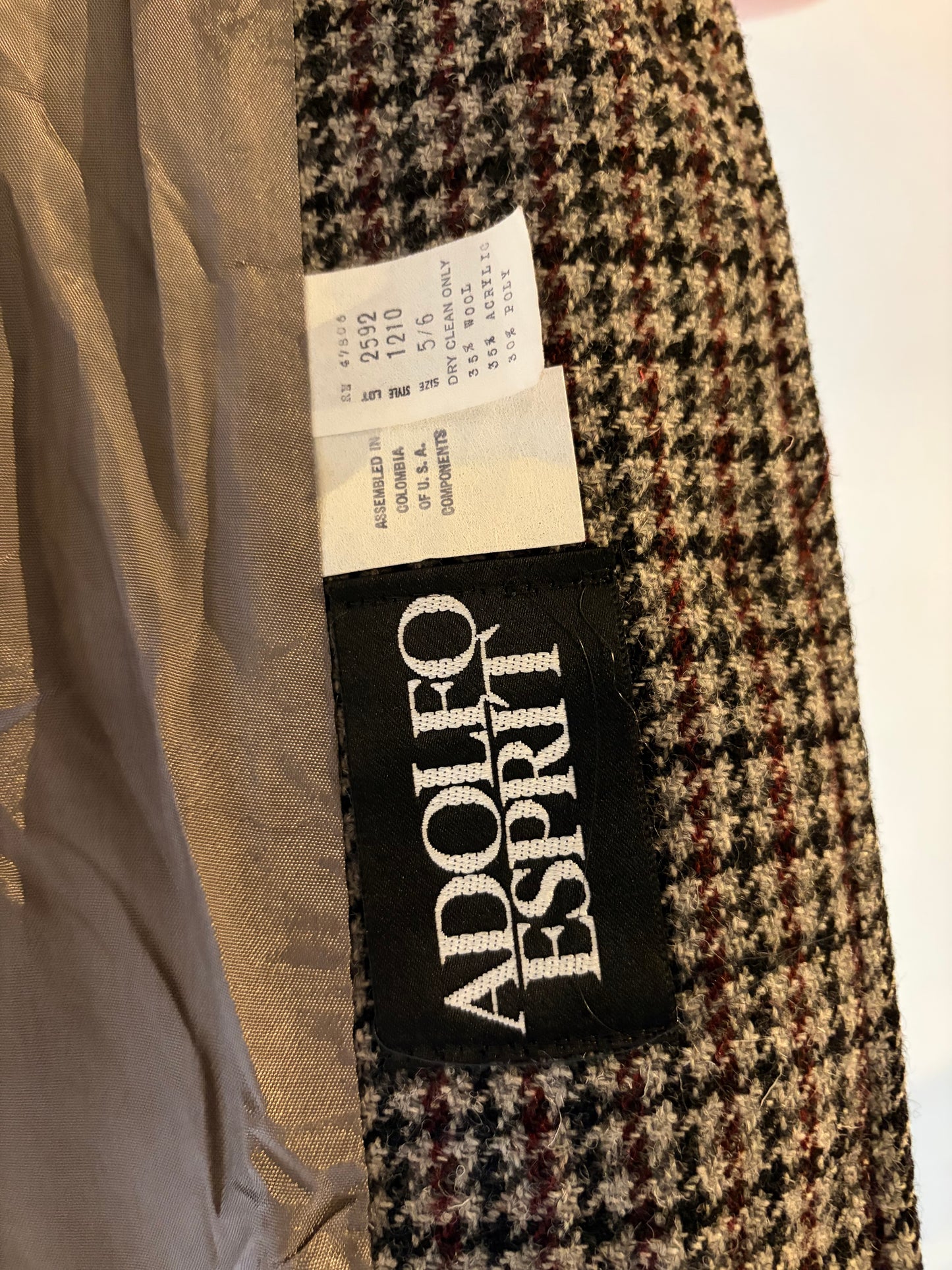 Vintage 'Adolfo Esprit' Blazer Jacket / Small