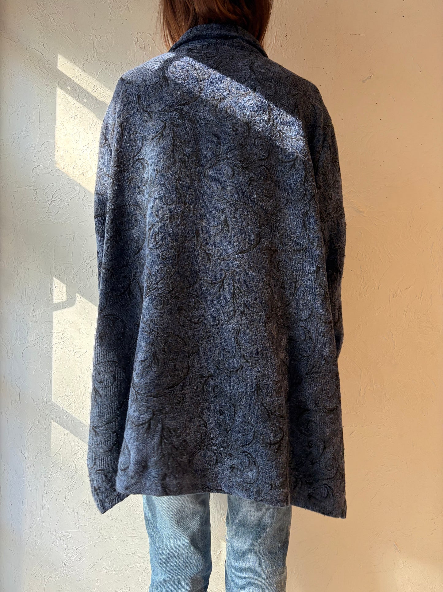 Y2k 'Pennington' Blue Tapestry Jacket / XL