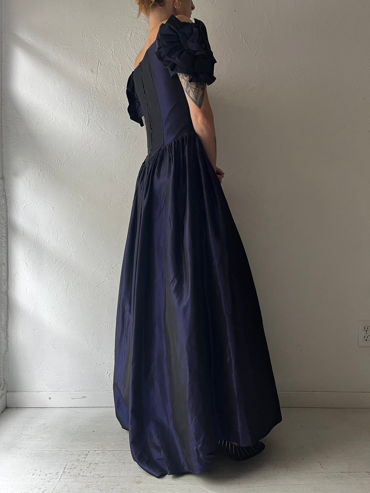 90s ‘Jessica McClintock’ Purple Formal Dress / Small
