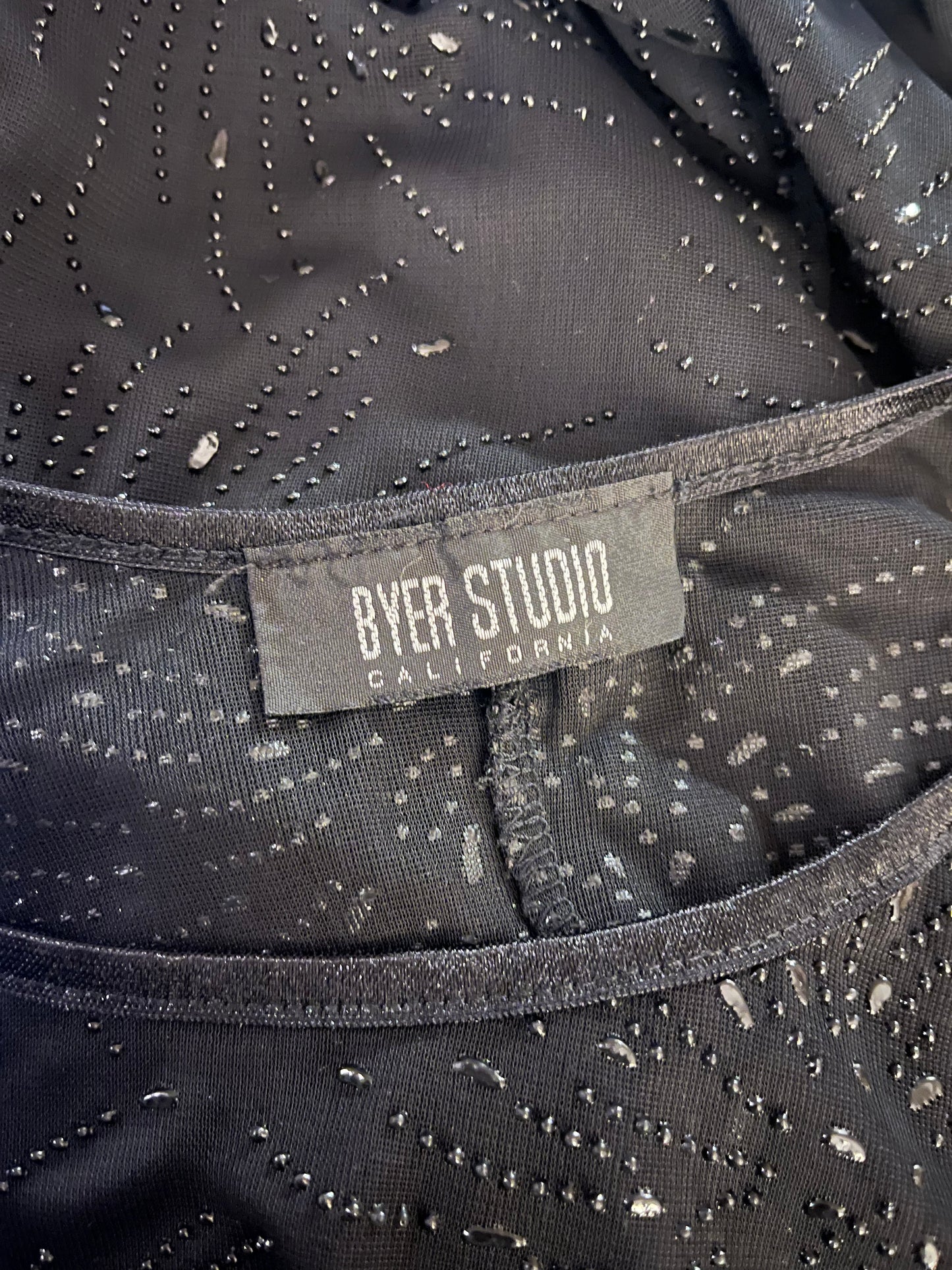 90s 'Byer Too' Black Embellished Dress / Small