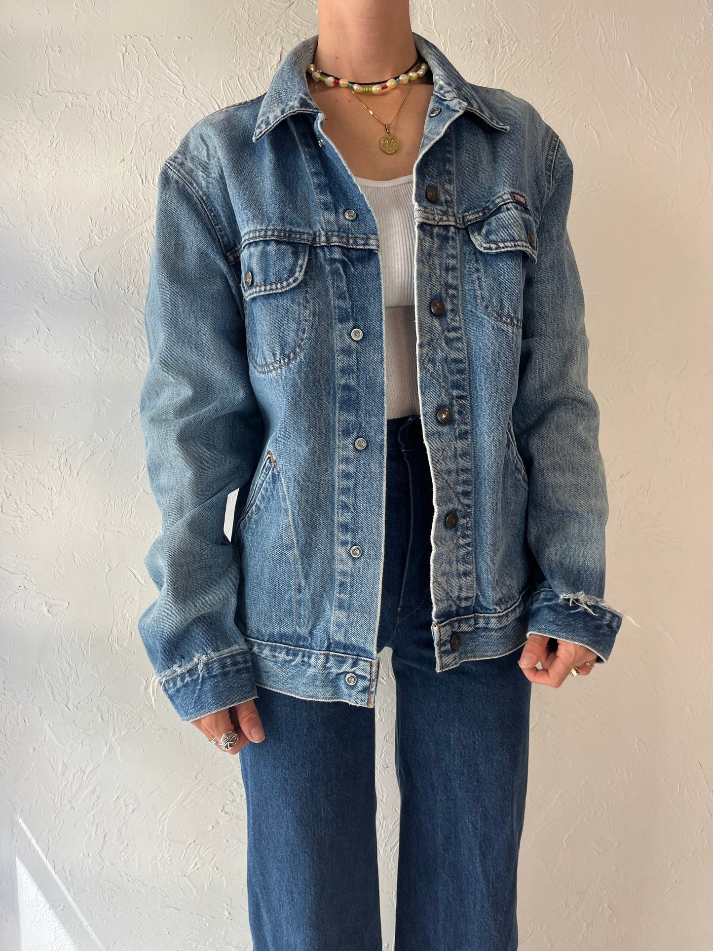 Vintage 'GWG' Thrashed Denim Jacket / Large