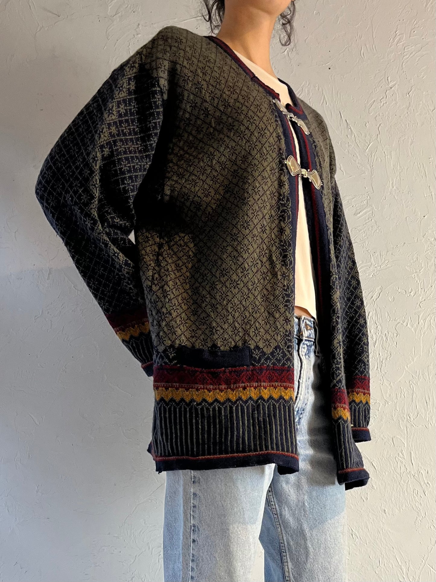 Vintage ‘Oda’ Wool Nordic Sweater / Large