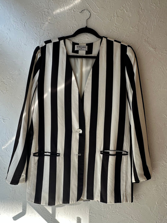 90s ‘Alfred Dunner’ Striped Jacket / Medium
