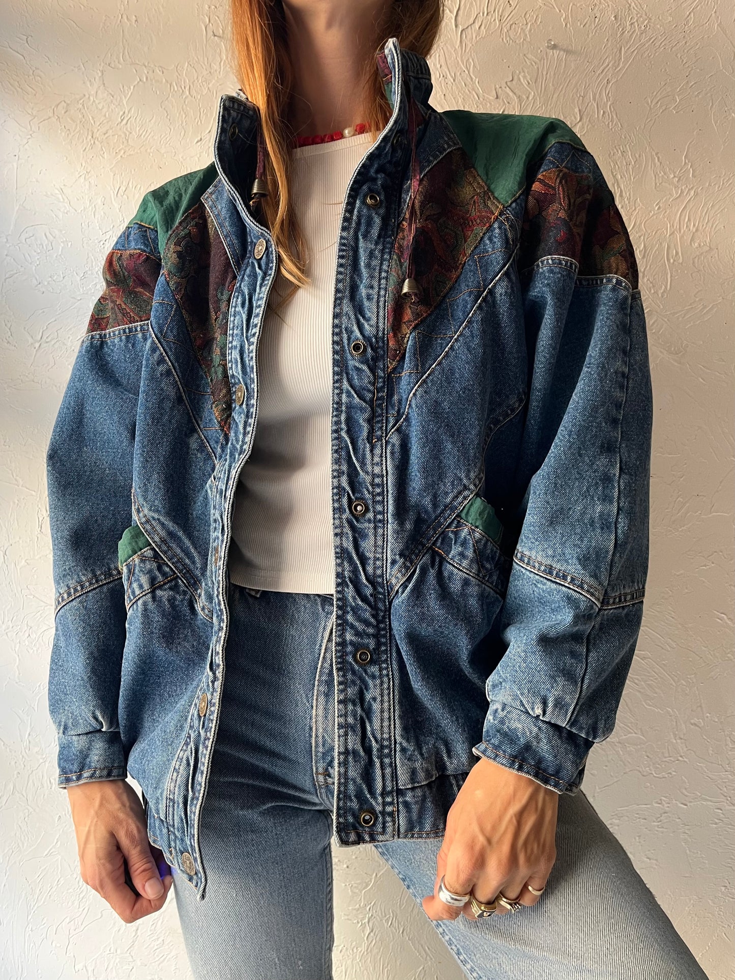 90s 'Current Seen' Retro Denim Jacket / Small