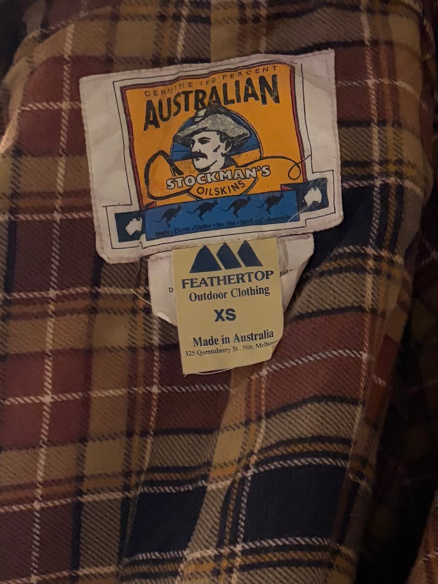 Vintage 'Australian Outback' Waxed Cotton Hunting Coat / XS