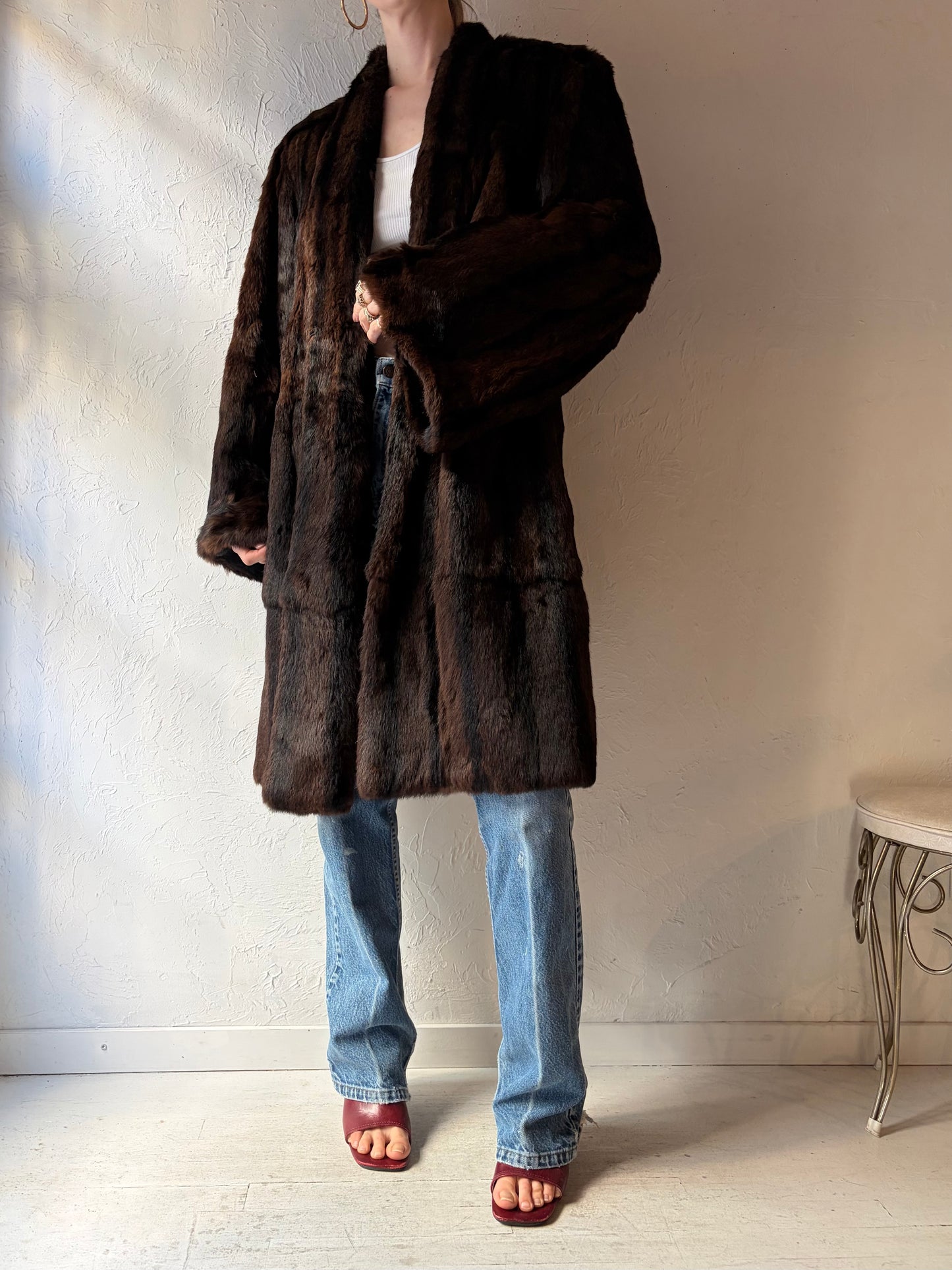 60s 'Duplers' Authentic Fur Coat / Medium