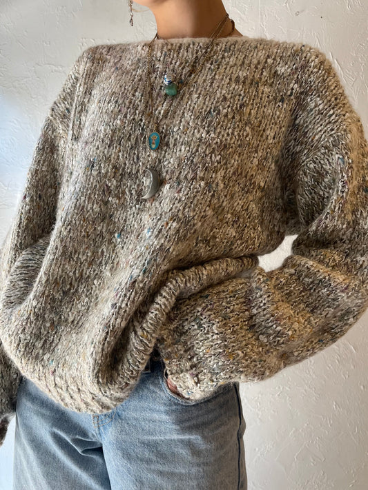 90s 'Eaton' Knit Sweater / Large