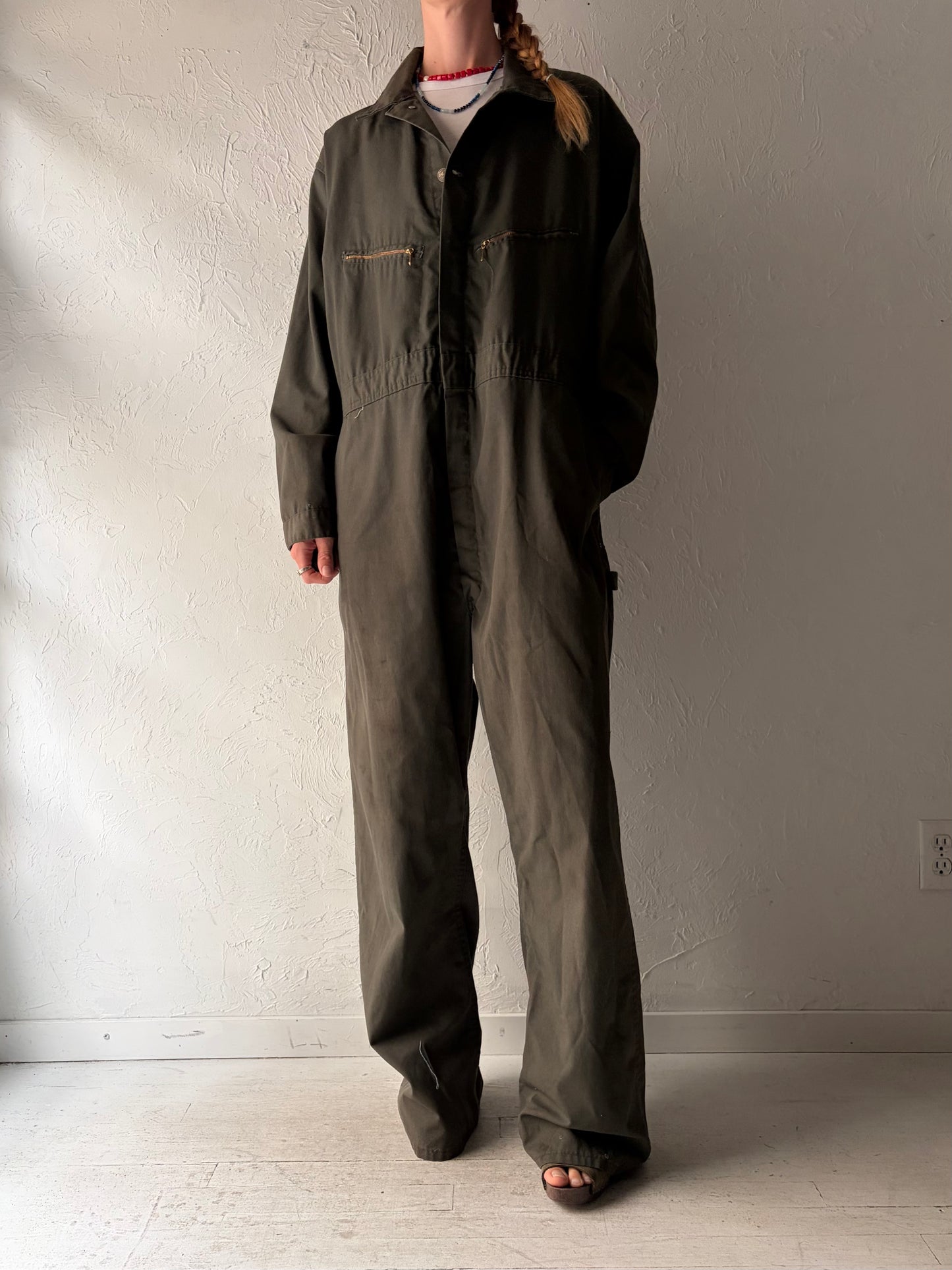 Vintage 'GWG' Green Work Wear Boiler Suit / Large