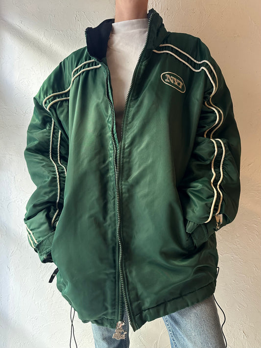 90s 'NYJ Jets' Starter Jacket / XL