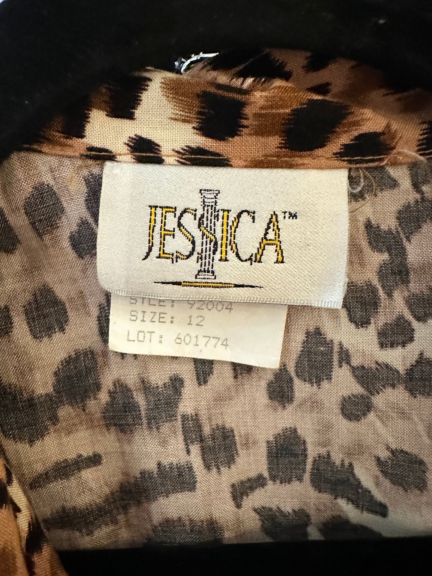 90s 'Jessica' Cheetah Print Wrap Dress / Medium - Large