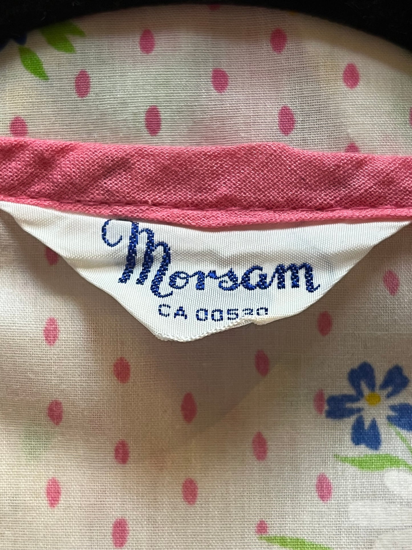 70s 'Morsam' Floral Wrap Dress / Small