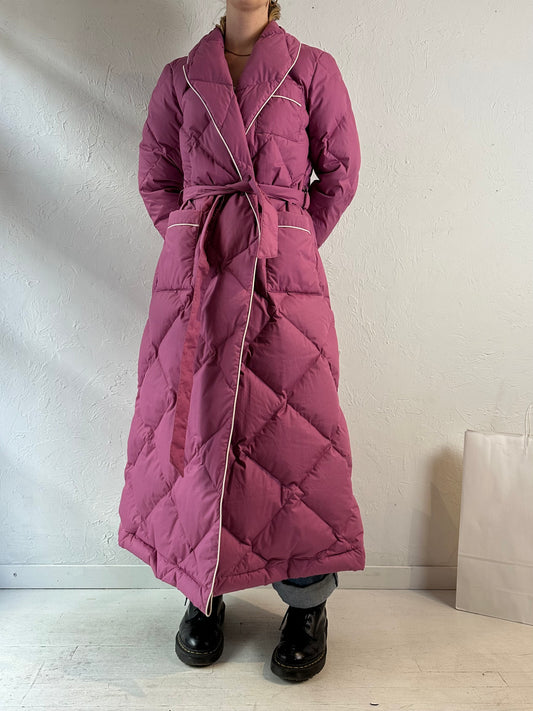 Vintage 'Eddie Bauer' Pink Puffer Coat / Small