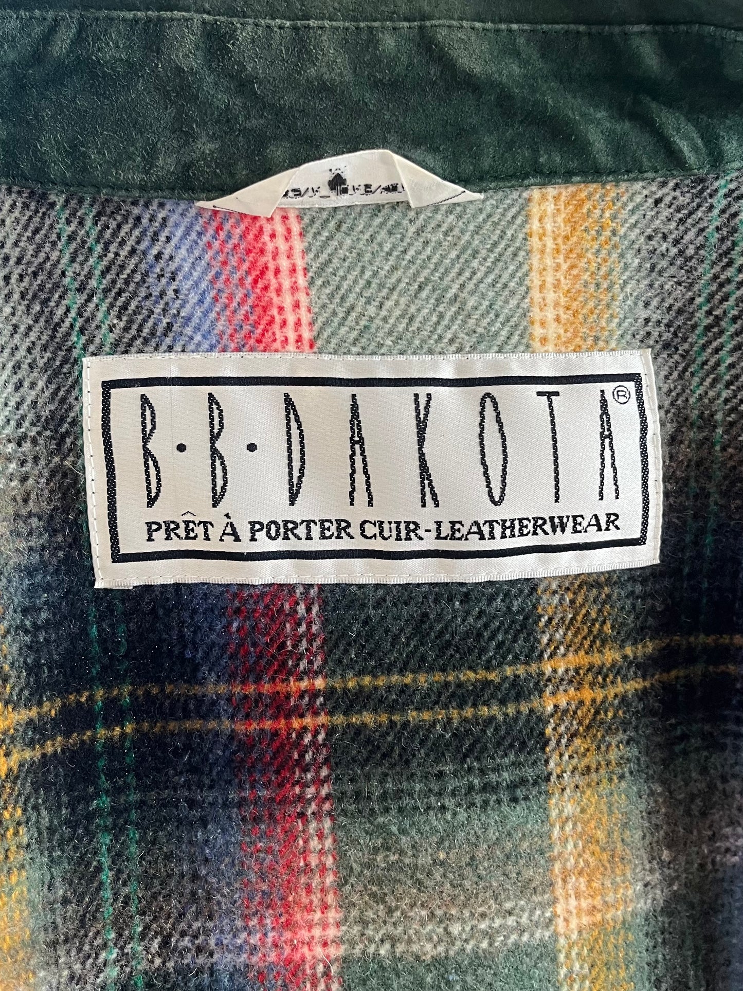 90s ‘BB Dakota’ Plaid Knit Jacket / Medium