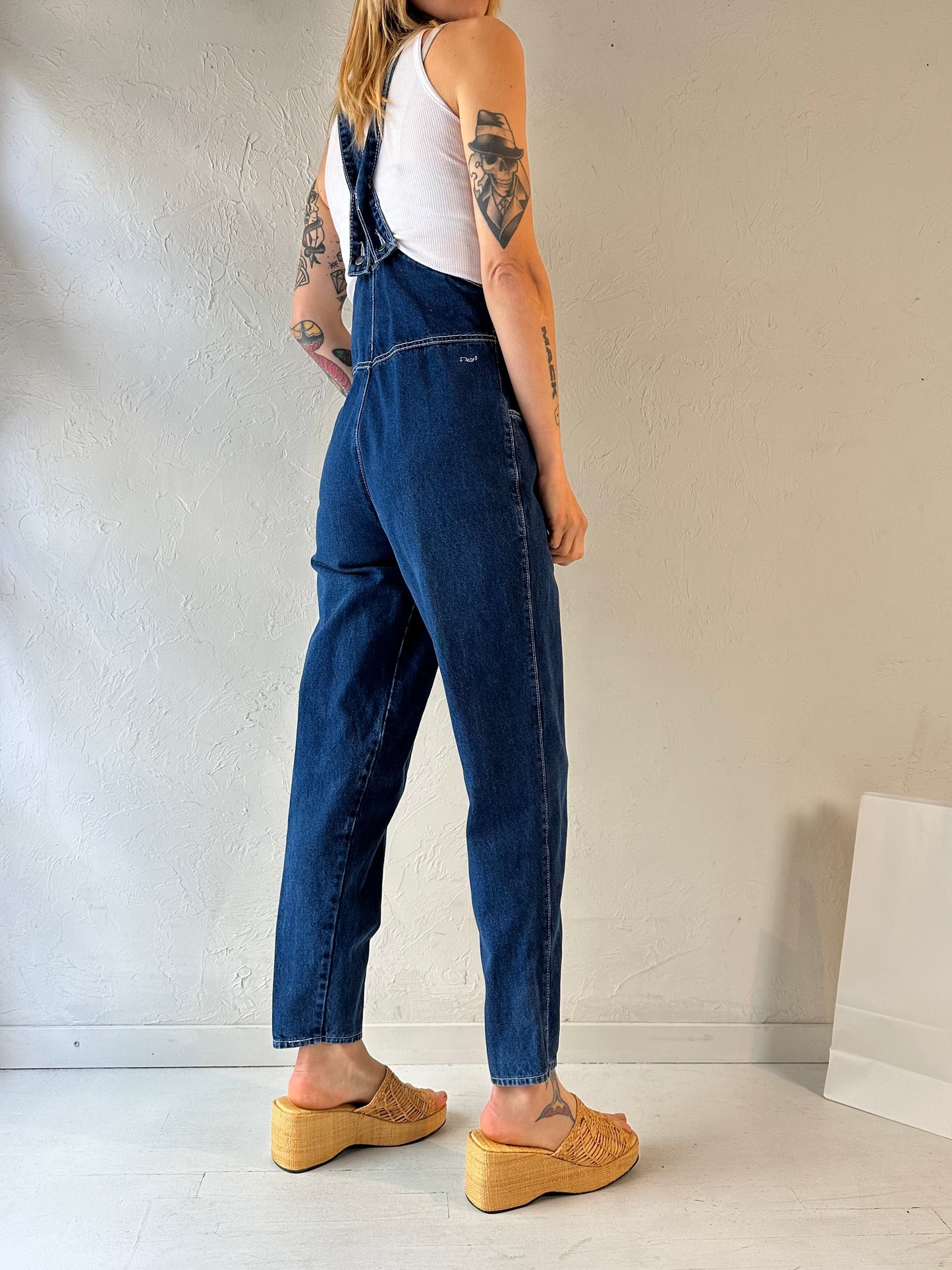 90s 'Galaxy Garments' Denim Overalls / Small