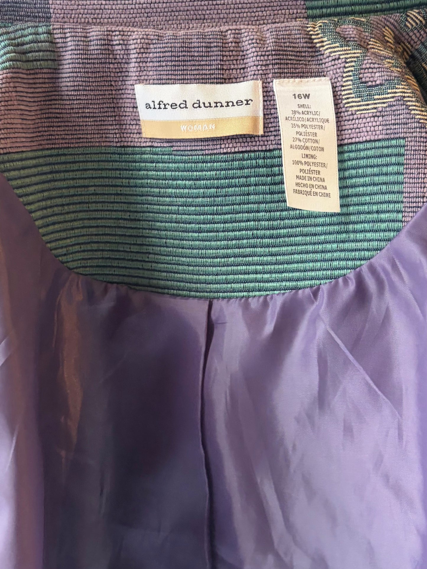 Y2k 'Alfred Dunner' Tapestry Jacket / XL