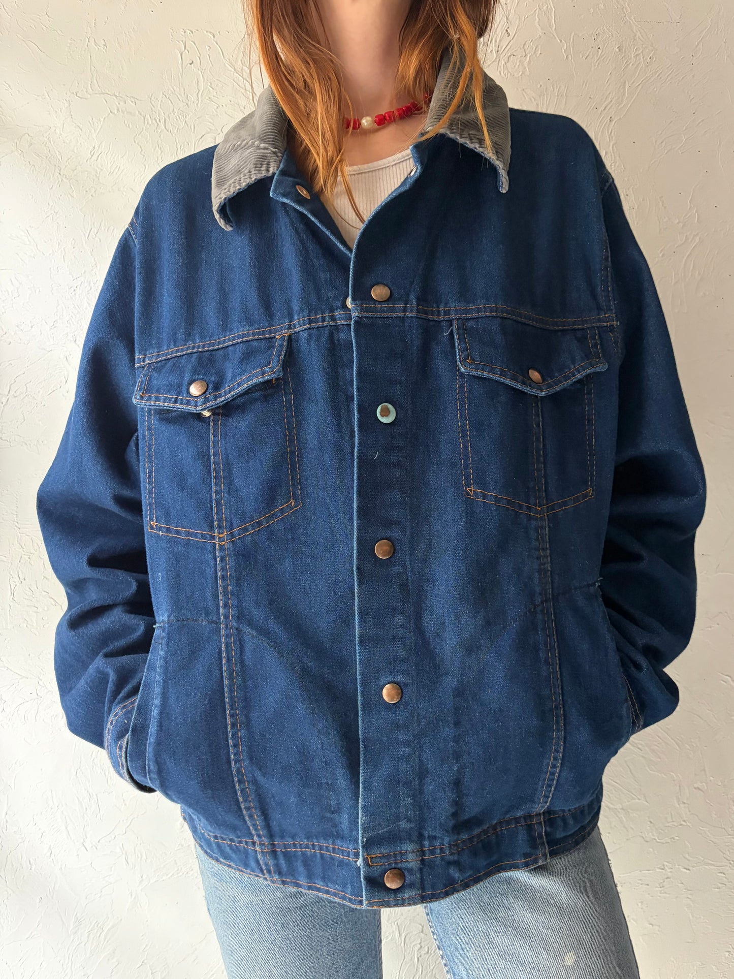 80s Denim Jacket / Large